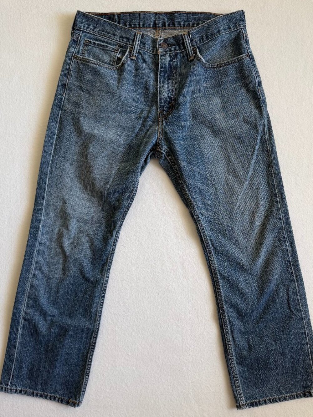 Levi's 559 Jeans Men's 33x30 Blue Relaxed Straight Fit Medium Wash Whisker
